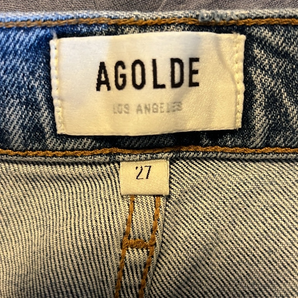 AGOLDE Riley High Rise Straight Jean, Size 27 - Picture 8 of 10